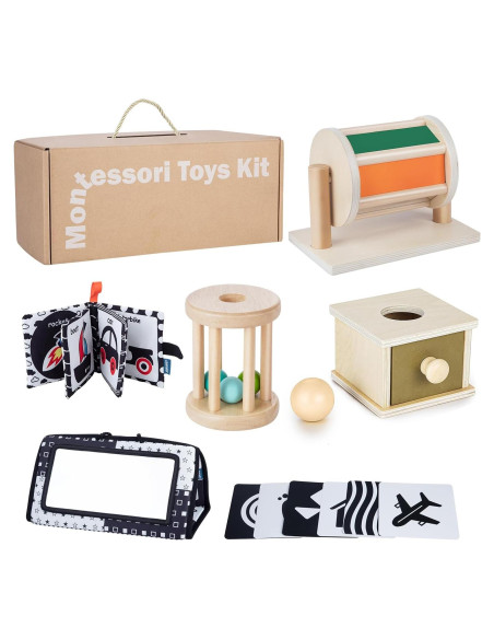 Set de Juguetes Montessori Starrykids 0-6 Meses 6 en 1