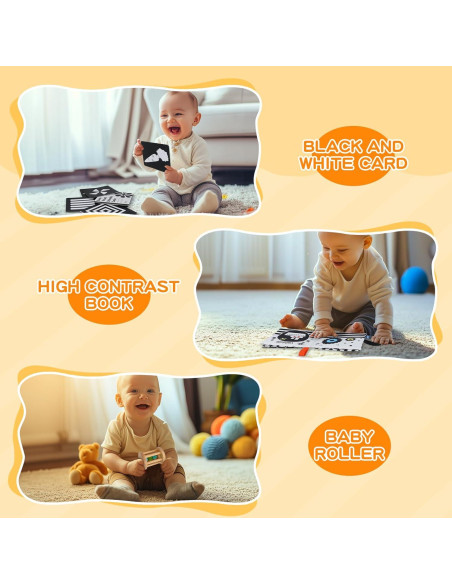 Set de Juguetes Montessori Starrykids 0-6 Meses 6 en 1