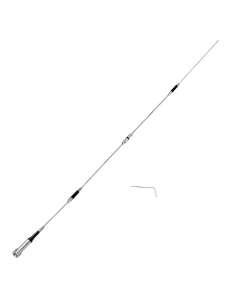 Antena de Radio Móvil Bingfu 1.58m Doble Banda VHF UHF 144/430MHz