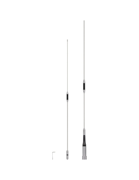 Antena de Radio Móvil Bingfu 1.58m Doble Banda VHF UHF 144/430MHz