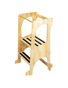 Escalera de Cocina para Niños KATANABANA Madera Dura Natural