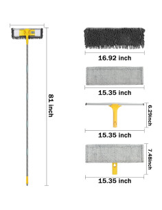 Kit de Limpieza de Ventanas 2 en 1 DYMOLL 205.7 cm 2