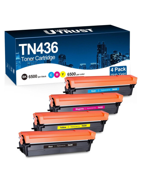 Juego de Cartuchos de Tóner LEMERO UTRUST TN436 4 Colores 6500 Páginas