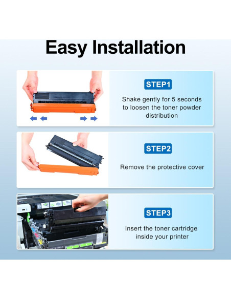 Juego de Cartuchos de Tóner LEMERO UTRUST TN436 4 Colores 6500 Páginas