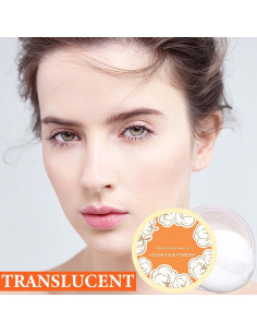 Polvo Suelto Translúcido WENJLYJ Control de Aceite 32g 2