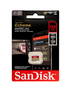 Tarjeta MicroSD SanDisk Extreme 256GB V30 A2 para Drones DJI 2