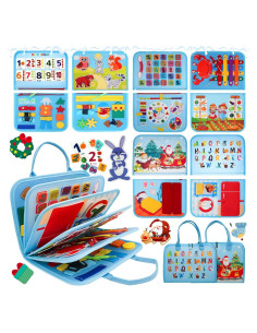 Tablero Ocupado Montessori MEGRANATE Azul - Juguete Educativo