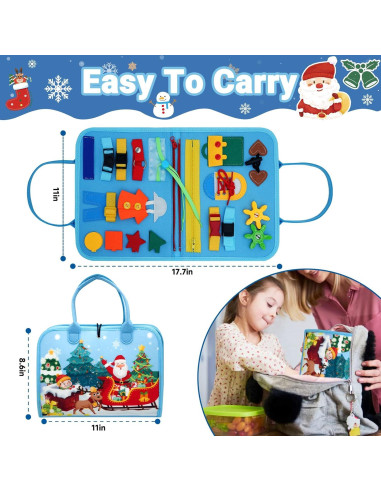 Tablero Ocupado Montessori MEGRANATE Azul - Juguete Educativo