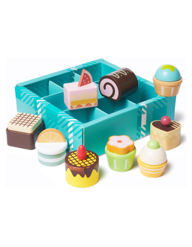 Juego de Comida de Madera MONT PLEASANT 10 Piezas Postres