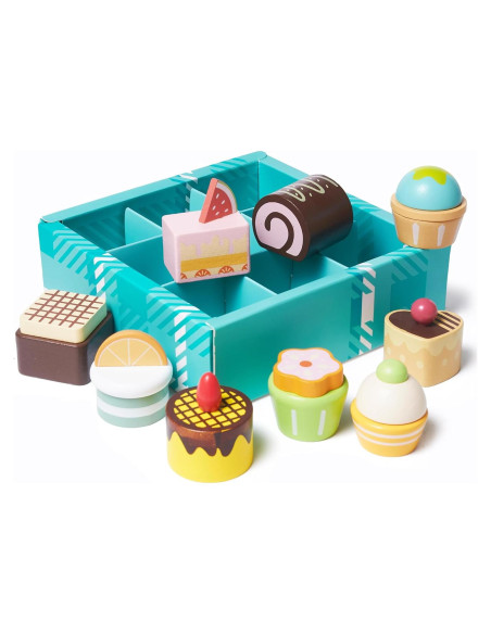 Juego de Comida de Madera MONT PLEASANT 10 Piezas Postres