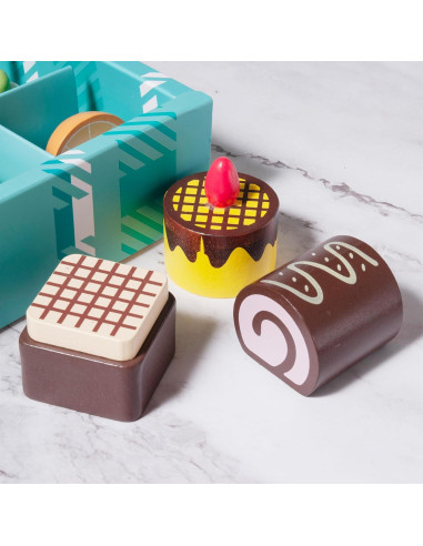 Juego de Comida de Madera MONT PLEASANT 10 Piezas Postres