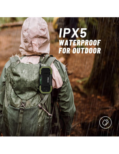 Altavoz Bluetooth a Prueba de Agua DF577 con Radio NOAA y Cargador