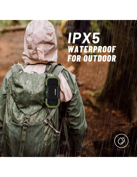 Altavoz Bluetooth a Prueba de Agua DF577 con Radio NOAA y Cargador