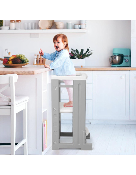 Torre para Niños Ajustable GAOMON con Pizarra Borrable