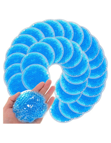 Paquete de Hielo Reutilizable Woanger 30 Piezas Azul 10x10 cm