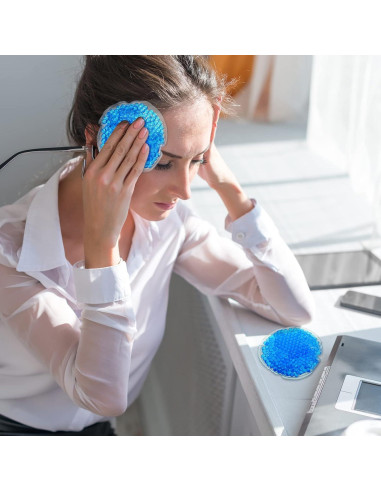 Paquete de Hielo Reutilizable Woanger 30 Piezas Azul 10x10 cm