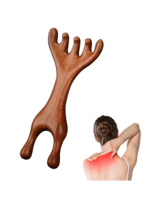 Peine de Masaje Meridian HISKI de Sándalo para Cuero Cabelludo