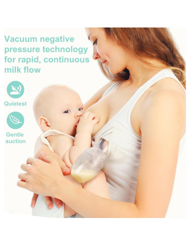 Bomba de Pecho Manual BumbleBee 90ml Silicona Libre BPA