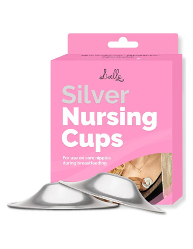 Tazas de Lactancia de Plata 999 - Ajuste Universal - Hechas en Alemania