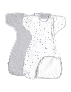 Saco de Sueño Envolvente AugTwig Gris Estrella 0-3 Meses