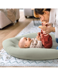 Cojín para Bebés Ligero y Ergonómico - Algodón Salvia 2