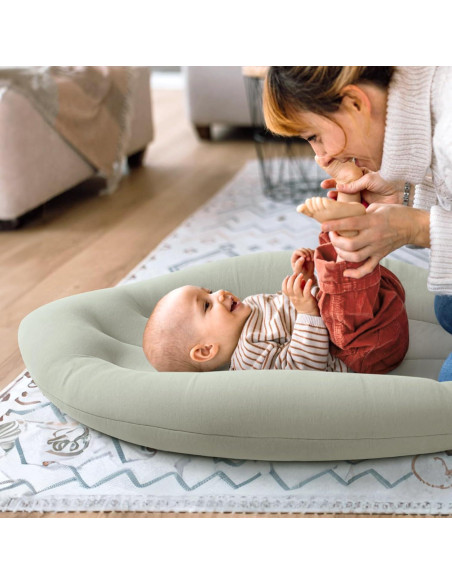 Cojín para Bebés Ligero y Ergonómico - Algodón Salvia Cojín para Bebés Ligero y Ergonómico - Algodón Salvia