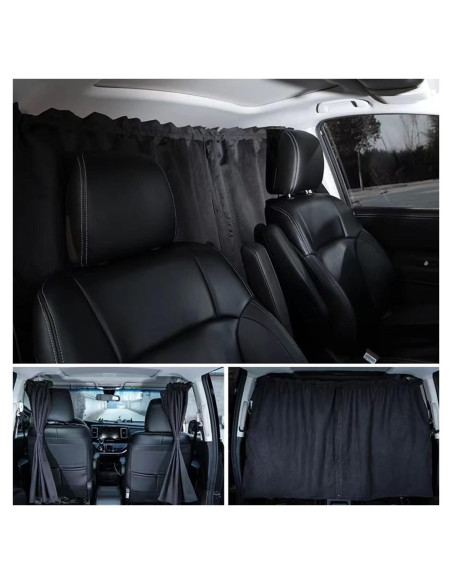 Cortina de Privacidad MEEWOO Negra 200.7x100.3 cm para Auto