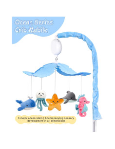 Móvil de Cuna Musical FEISIKE con 35 Canciones y Rotación 2