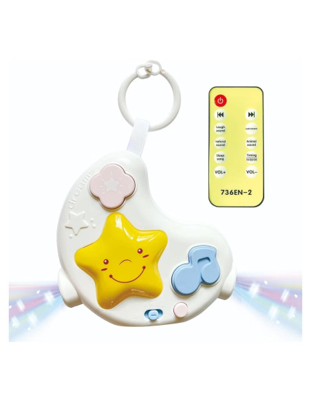 Máquina de Ruido Blanco para Bebés CXJOIGXI 108 Canciones Luz Nocturna