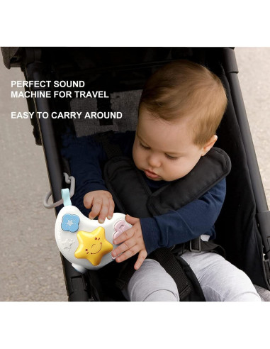 Máquina de Ruido Blanco para Bebés CXJOIGXI 108 Canciones Luz Nocturna