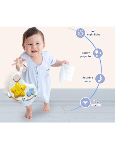 Máquina de Ruido Blanco para Bebés CXJOIGXI 108 Canciones Luz Nocturna