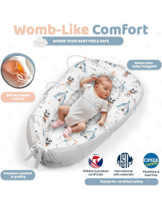 Cojín Nido para Bebés Baby Room - Suave y Transpirable 0-24 Meses 2