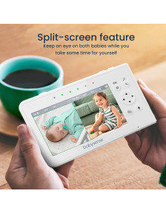 Monitor de Bebé Babysense 2 Cámaras 4.3" Pantalla Doble 2