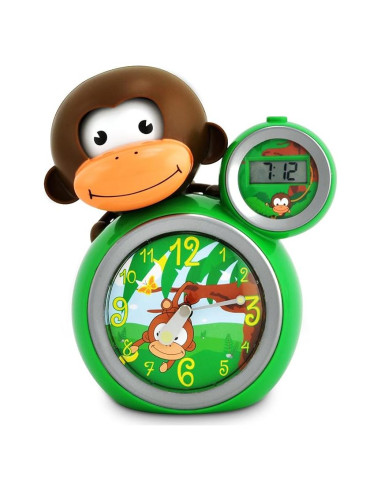 Entrenador de Sueño Momo Verde con Alarma y Reloj Digital