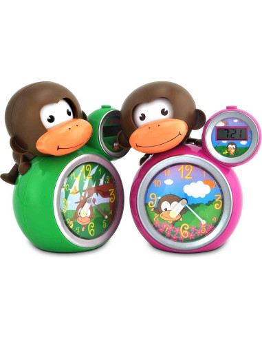 Entrenador de Sueño Momo Verde con Alarma y Reloj Digital