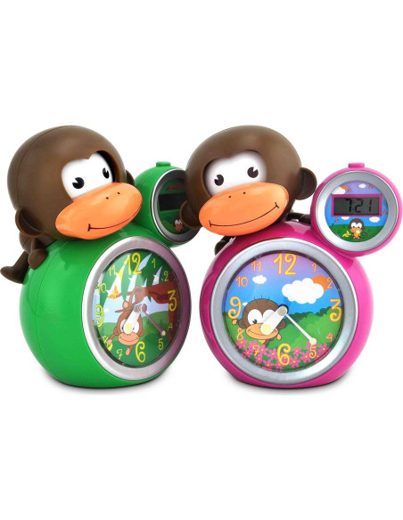 Entrenador de Sueño Momo Verde con Alarma y Reloj Digital