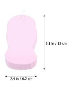 Esponja de Baño Suave Beatifufu 3 Piezas Exfoliante Niños 2
