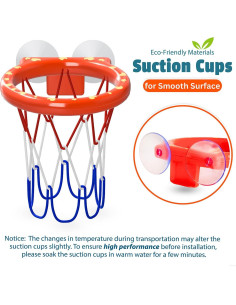 Aro de Baloncesto para Baño Marppy con 4 Pelotas para Niños 2