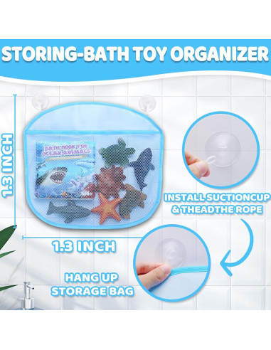 Paquete de 6 Juguetes de Baño Iluminados KarberDark