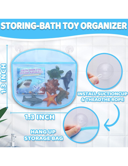 Paquete de 6 Juguetes de Baño Iluminados KarberDark