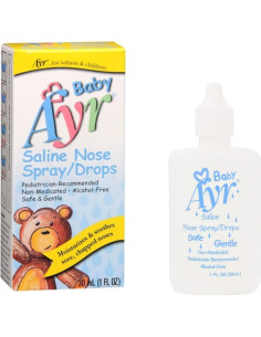 Spray Nasal Salino Baby Ayr 3 Botellas de 30 ml 2