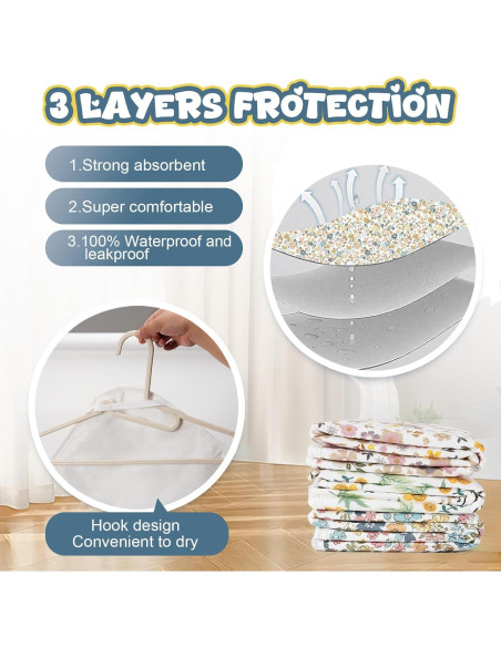 Alfombrilla Cambiar Pañales Coinarin Algodón Floral1 80x55 cm