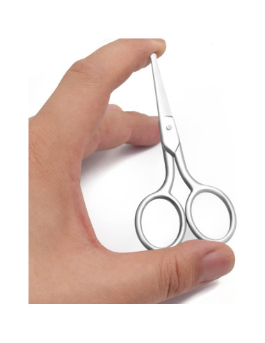 Tijeras de Pelo Motanar de Acero Inoxidable 8.9 cm Punta Redonda