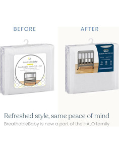 Protector de Malla Transpirable BreathableBaby para Cuna Mini 97x61cm 2