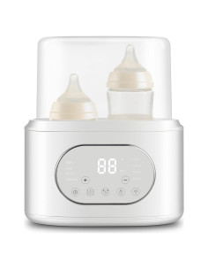Calentador de Botellas 10-en-1 AMZBABYCHEF Doble con Luz Nocturna