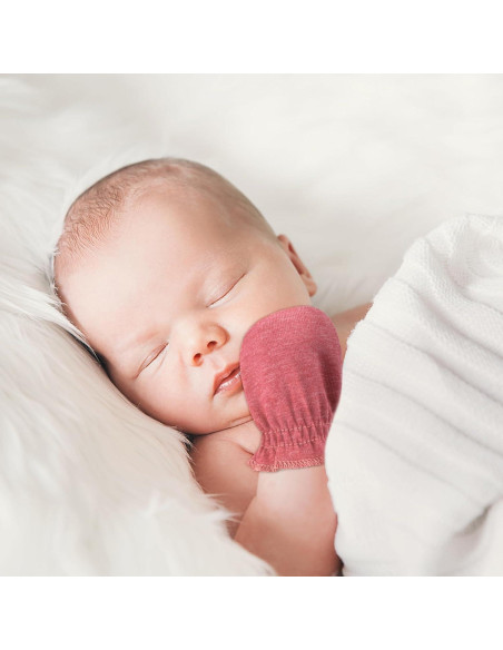 BQUBO 12 Pares Manoplas Bebé Algodón 0-6 Meses Sin Rasguños