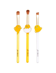 Set de Brochas de Maquillaje The Crme Shop x Gudetama - 3 Piezas Veganas