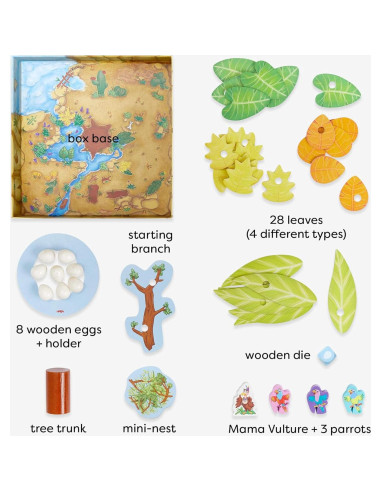 Juego de Apilamiento HABA Teetering Treetops para Niños 3+