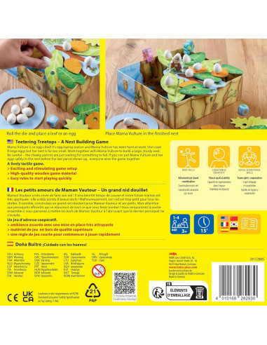 Juego de Apilamiento HABA Teetering Treetops para Niños 3+