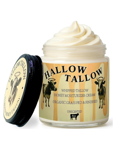 Hidratante Natural Hallow Tallow - 113g con Miel y Jojoba